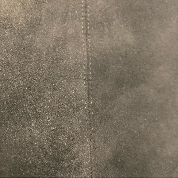 ZARA BASIC Sz XL Faux Suede Jeggings Style Side Zipper Closure & At Hem Pants - Picture 6 of 9